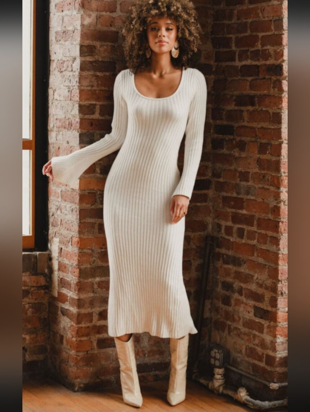 12th Tribe Midi Sweater Dress